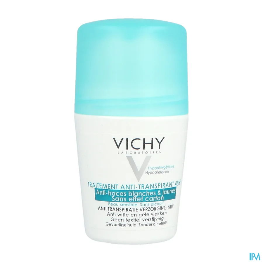 packshot van Vichy Deo Roll-On 48u Anti-Vlekken 50 ml
