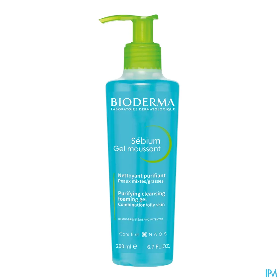 packshot van Bioderma Sebium Schuimende Gel Vette Huid 200ml