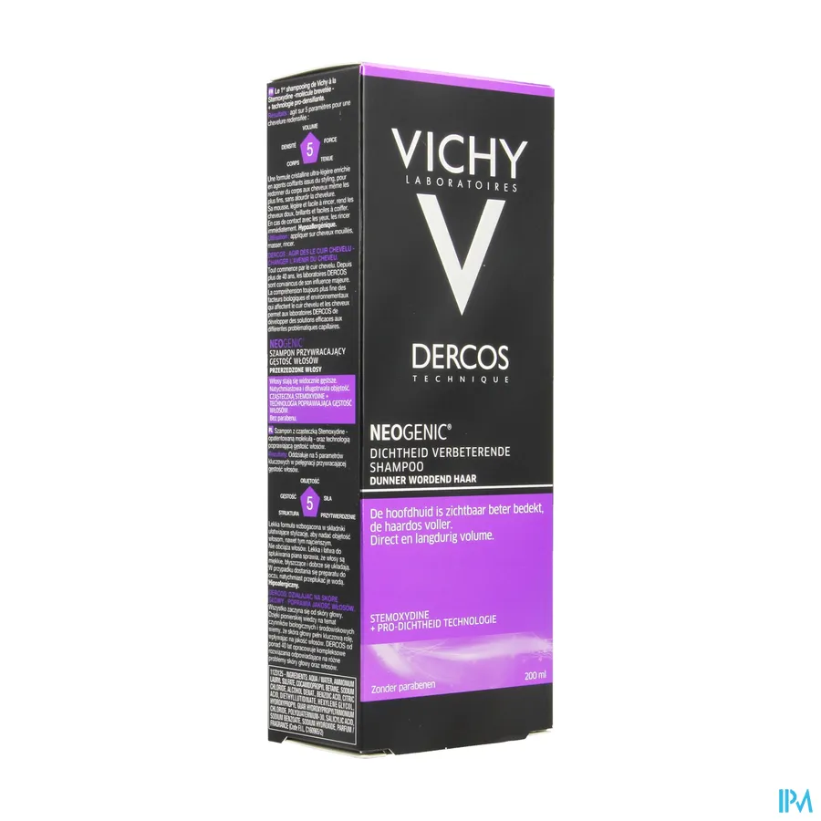 packshot van Vichy Dercos Neogenic Shampoo 200 ml