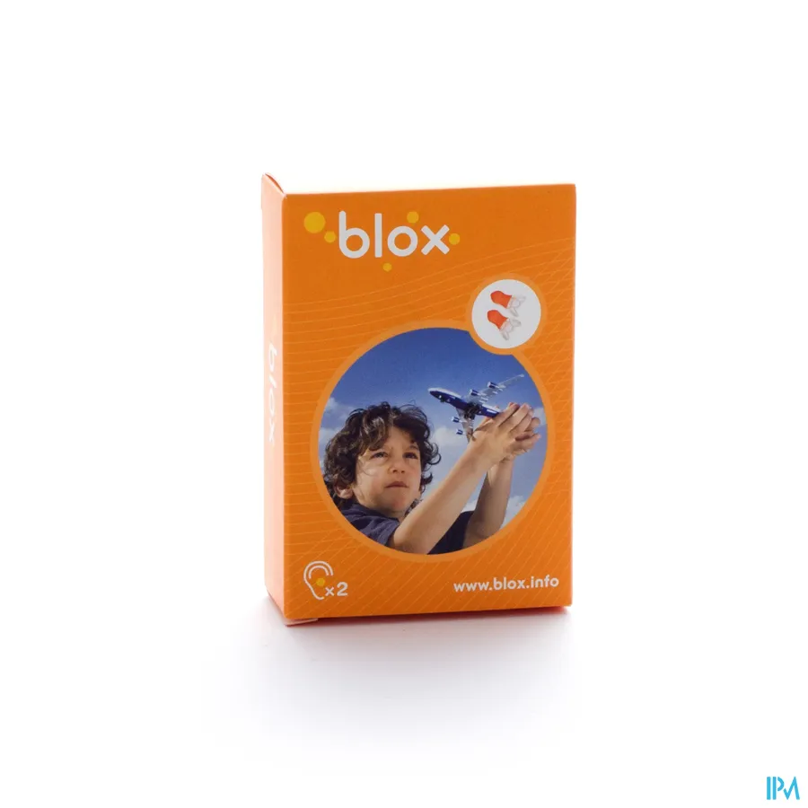 packshot van Blox Anti-Druk Oordopjes voor Vliegtuig voor Kinderen 1 Paar