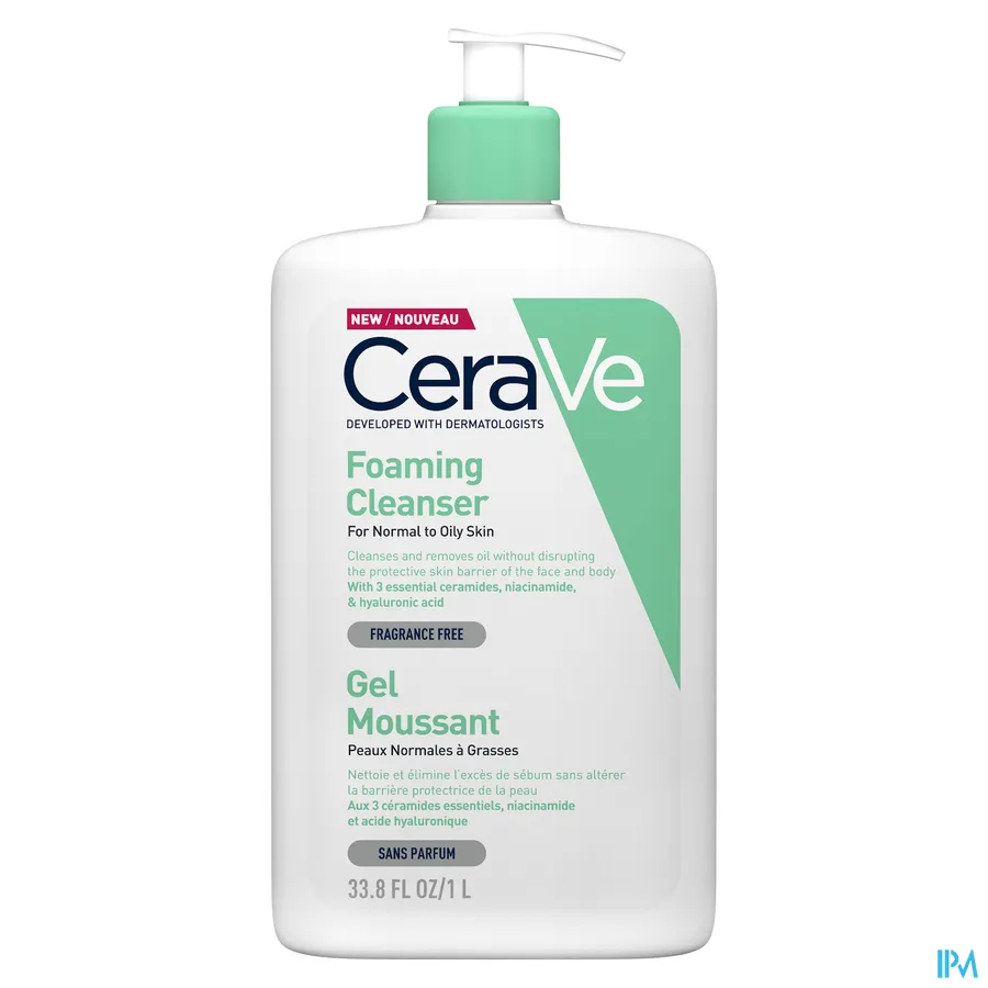 packshot van CeraVe Schuimende Reinigingsgel 1 l