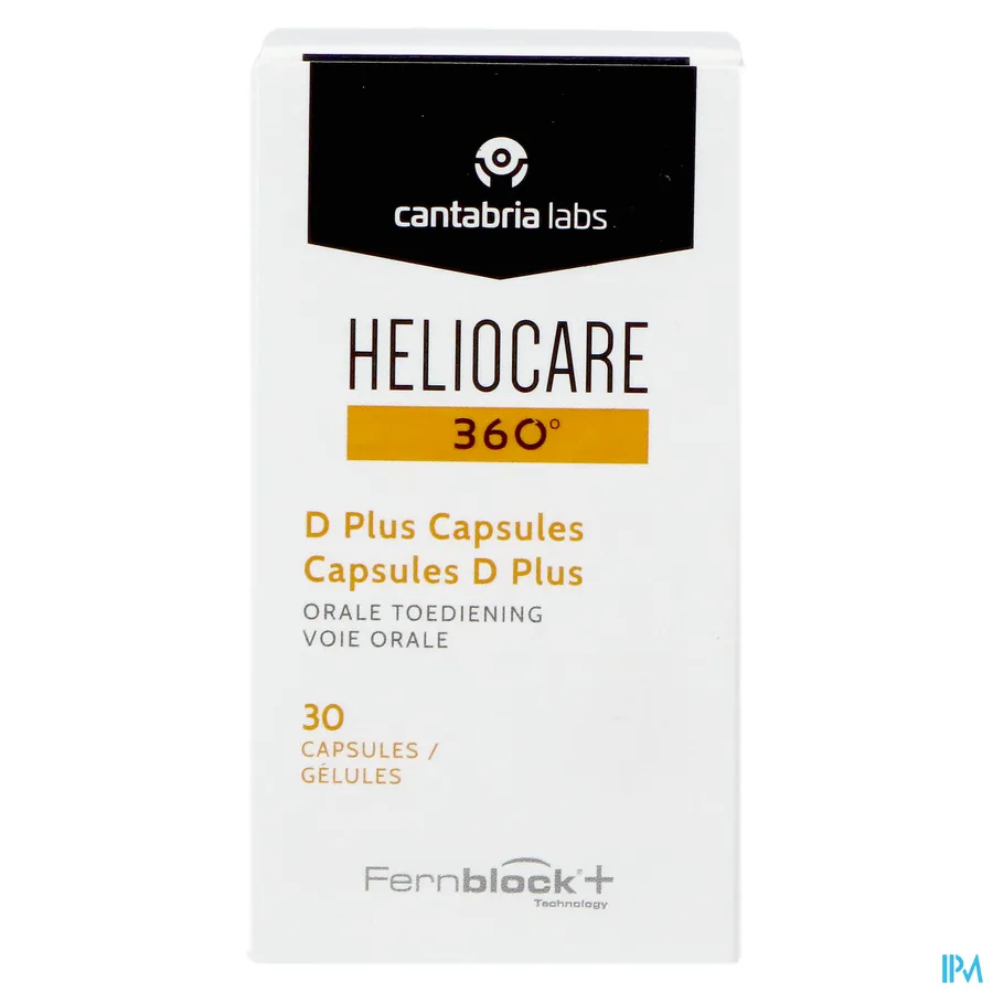 packshot van Heliocare 360 D Plus 30 capsules