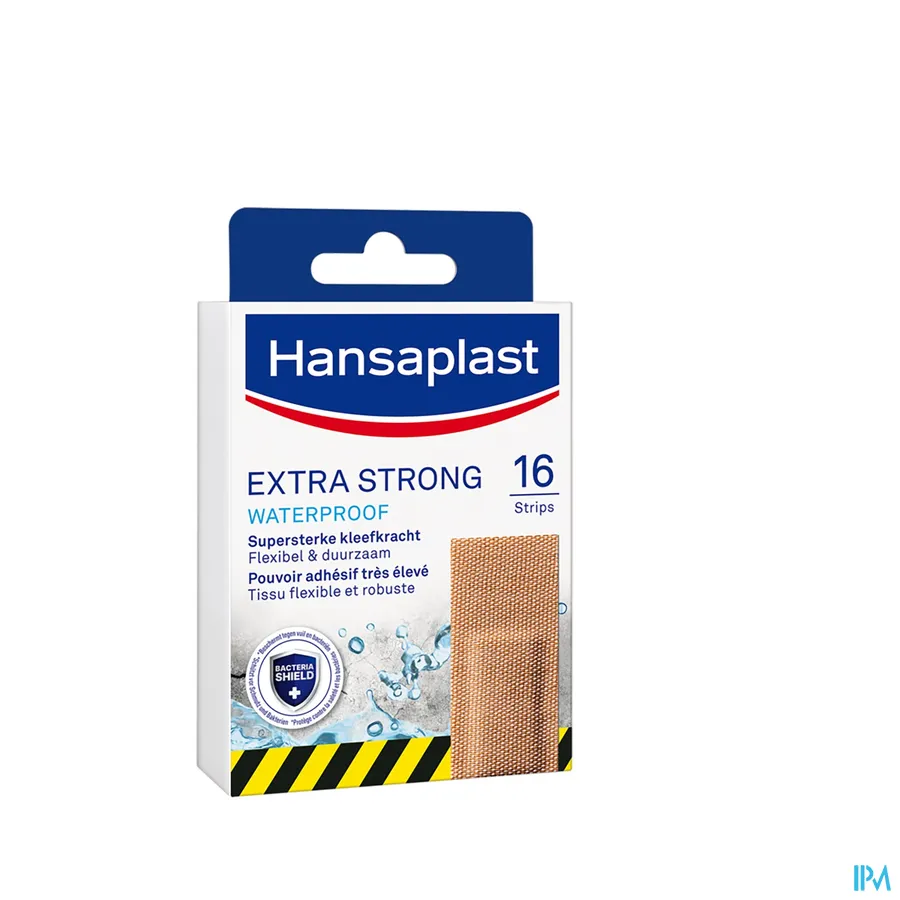 packshot van Hansaplast Pleister Extra Strong Waterproof 16 Strips