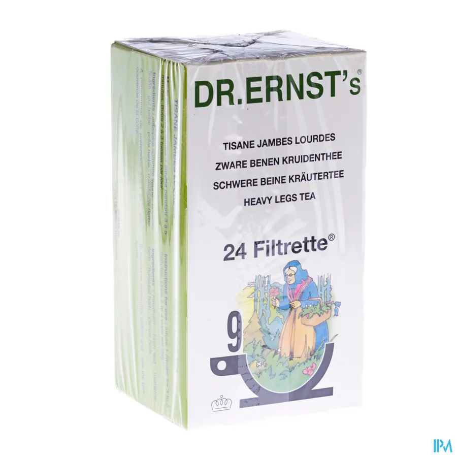packshot van Dr Ernst Thee voor Lichte Benen n°9 met Meidoorn 24 Zakjes