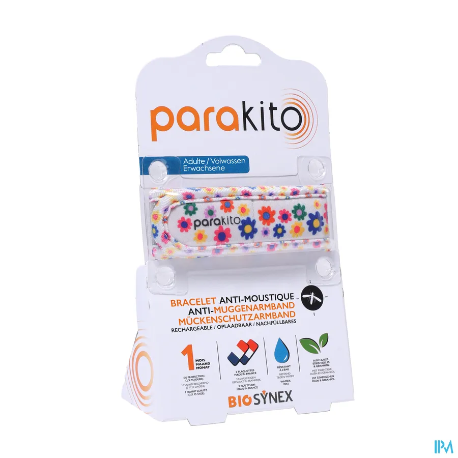 packshot van Parakito Armband Volwassen Fun Bloemen 1