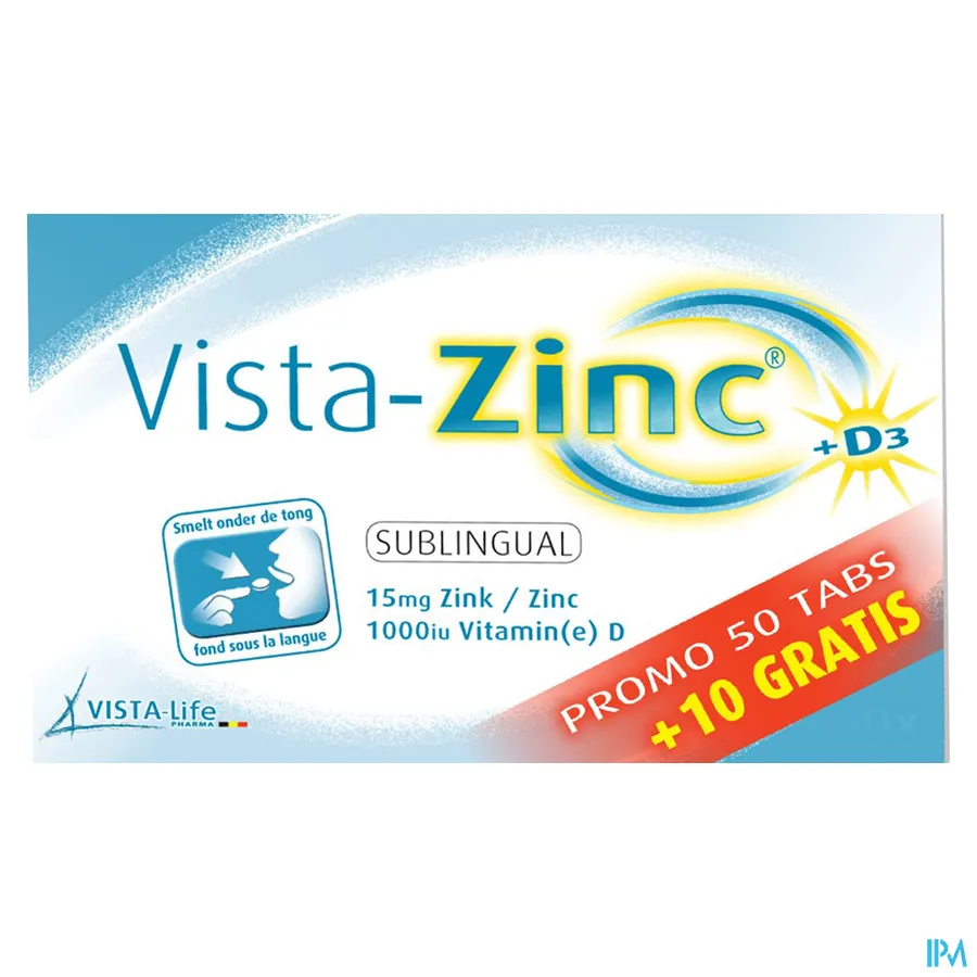 packshot van Vista-Zinc Promo 50 + 10 tabletten