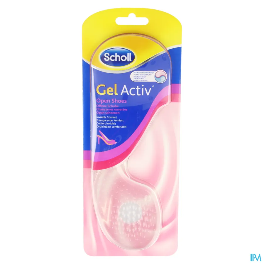 packshot van Scholl Gel Activ Open Shoes Zolen voor Open Schoenen Geschikt voor Maat 35-40,5 2 Stuks