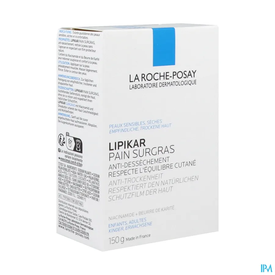 packshot van La Roche-Posay Lipikar Overvette Zeep 150 g