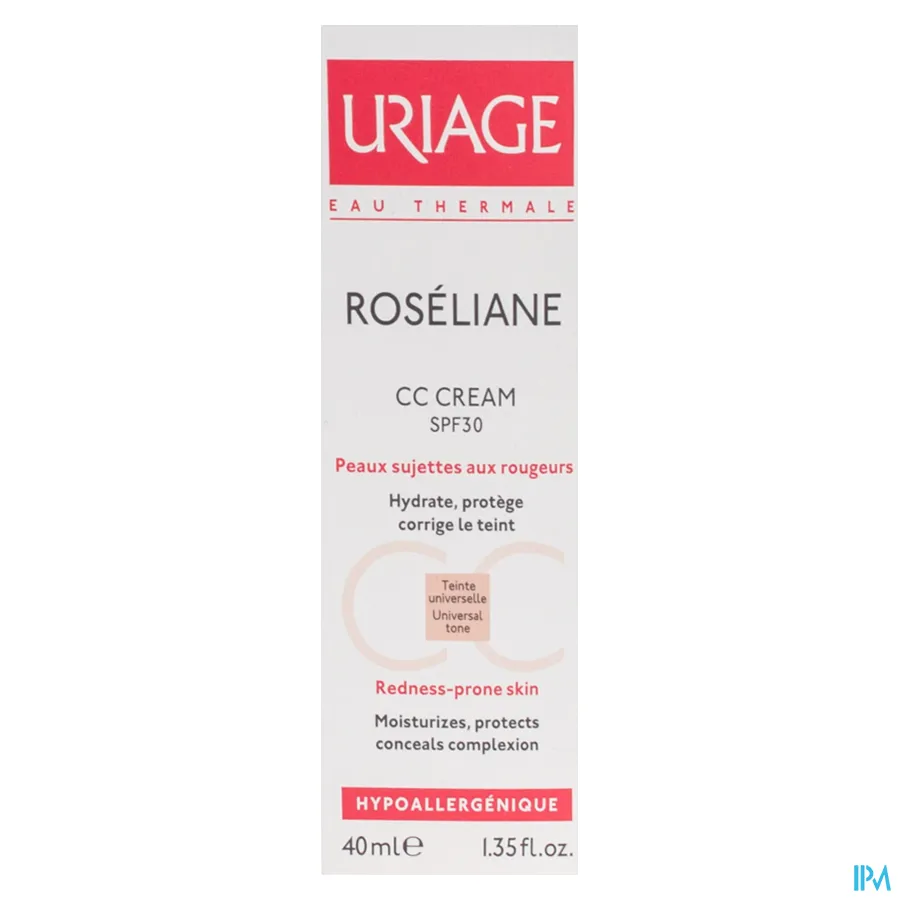 packshot van Uriage Roseliane CC Crème SPF30 - medium tint 40 ml