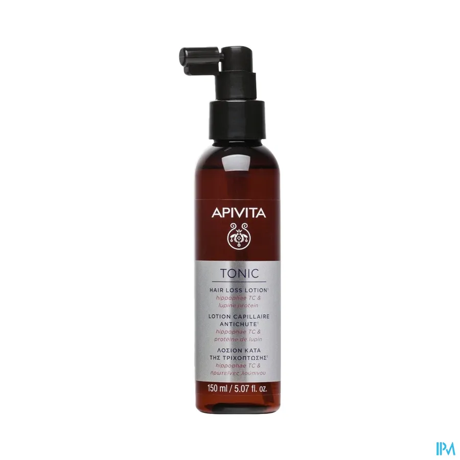 packshot van Apivita Spray Lotion tegen Haaruitval Hippophae TC en Lupine Proteïne 150 ml