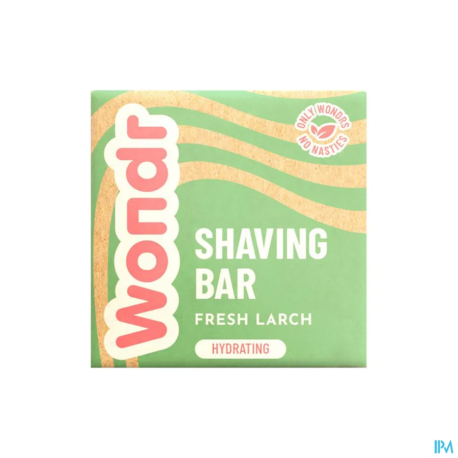 packshot van WONDR Shaving Bar Fresh Larch 85 g