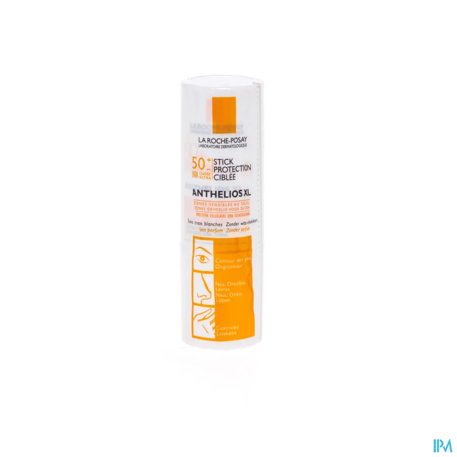 packshot van La Roche-Posay Anthelios Zonnestick Gevoelige Zones SPF50+ Zonder Parfum 9 g