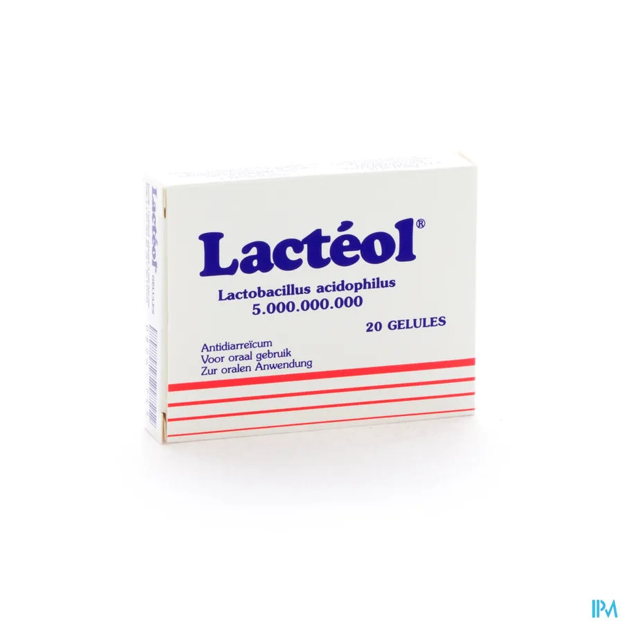 packshot van Lacteol 20 Capsules