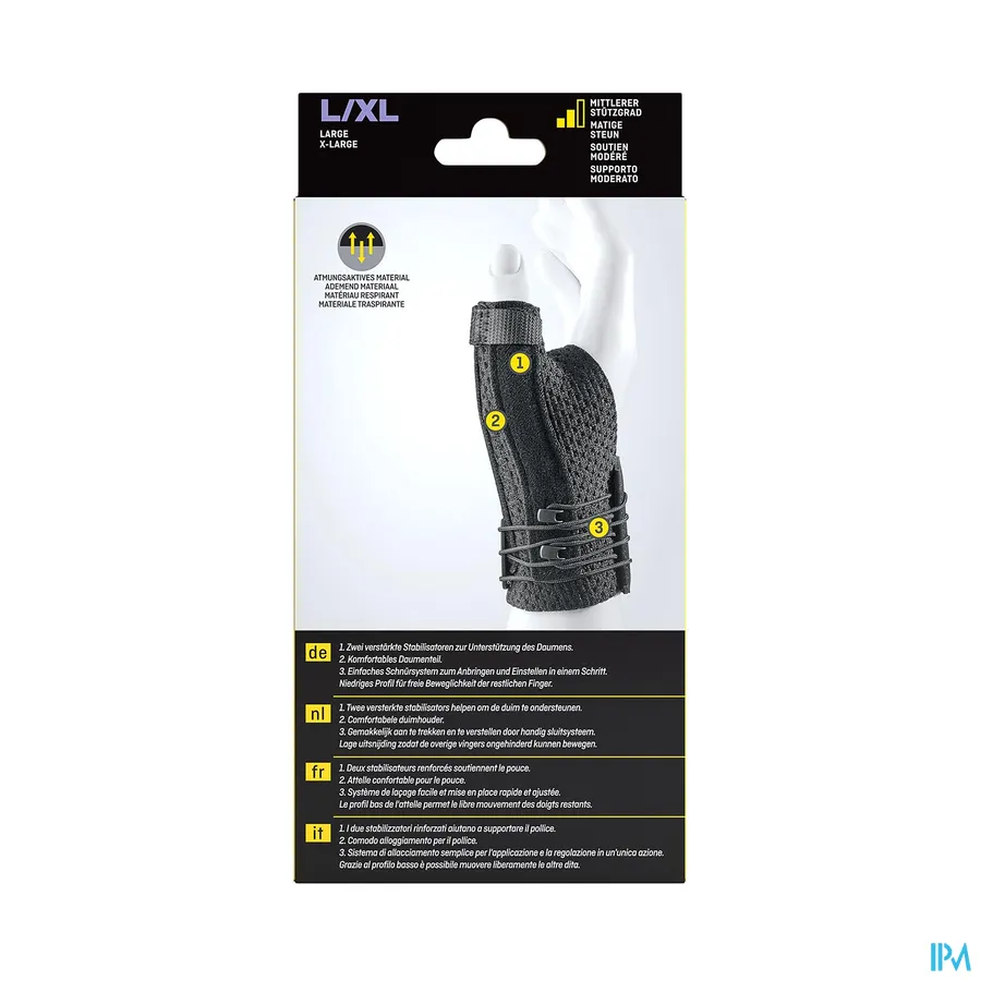 packshot van Futuro Deluxe Duimspalk Large-XLarge (Middelmatig Stabiliserende Steun)