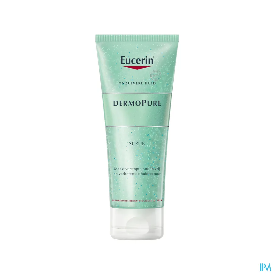 packshot van Eucerin Dermo Pure Gezichtsscrub voor Onzuivere Huid Tube 100 ml