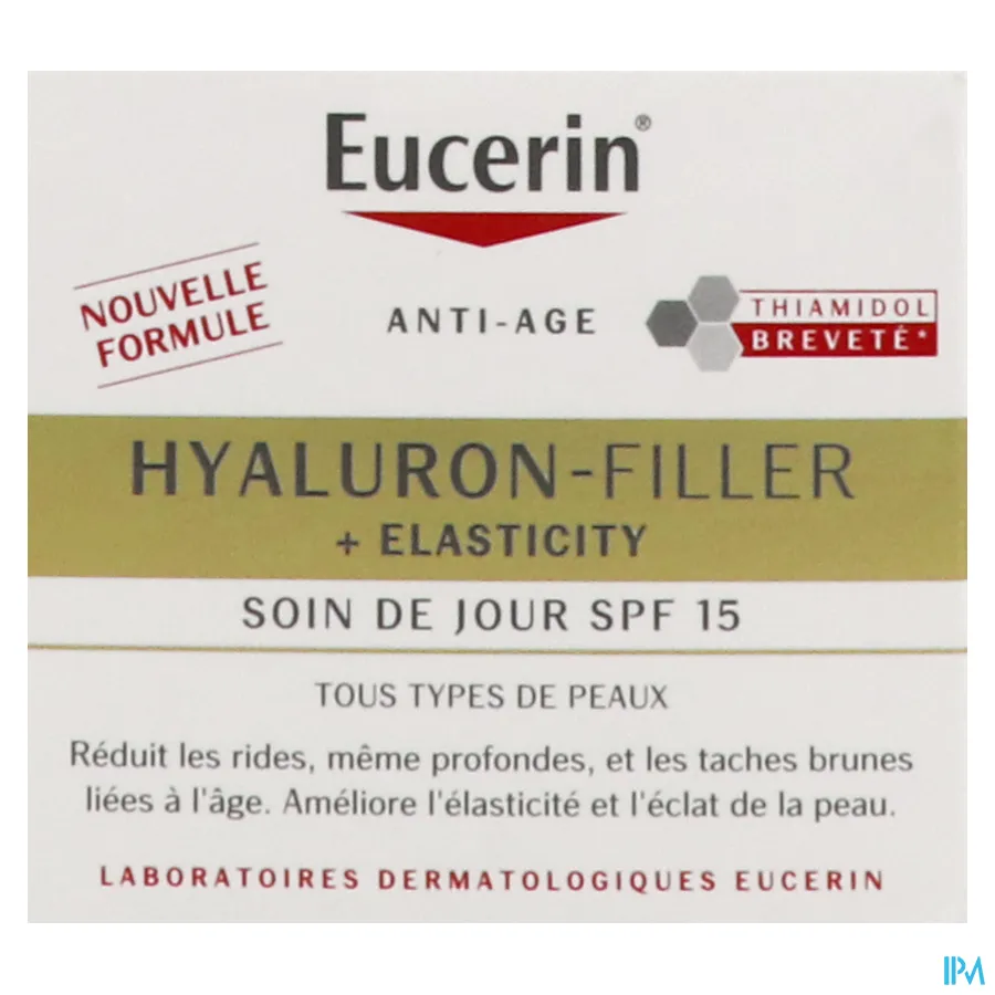 packshot van Eucerin Elasticity + Filler Dagcrème SPF 15 50 ml