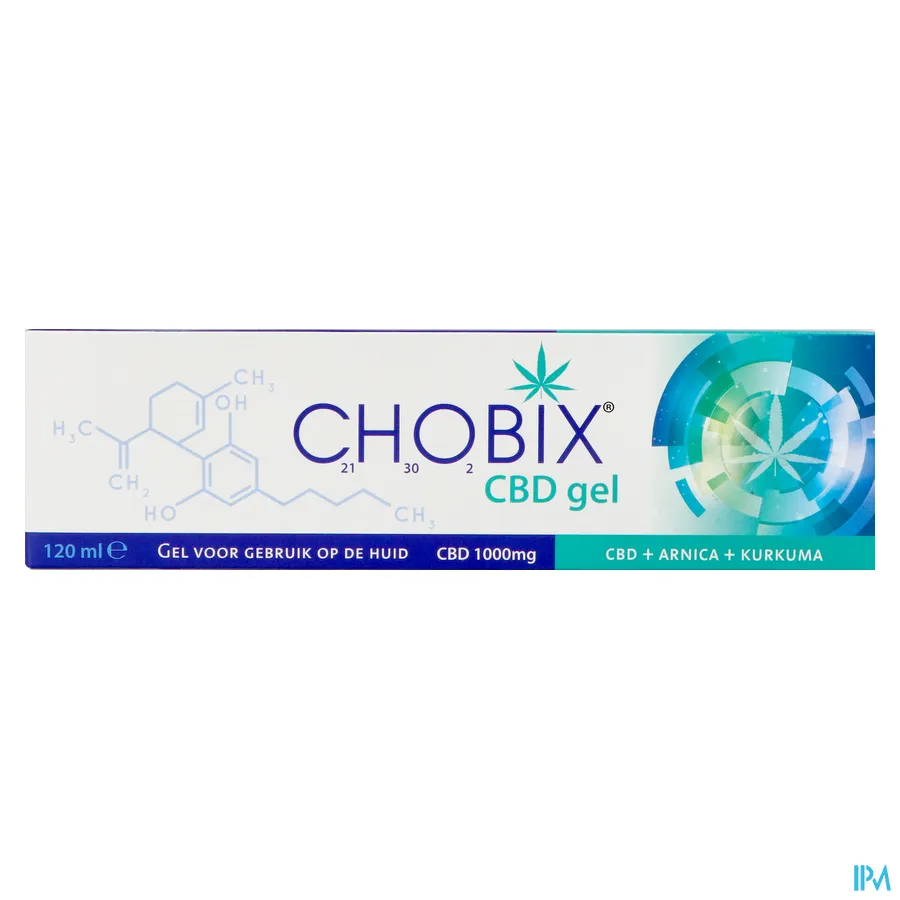packshot van Chobix CBD Gel 1000 mg 120 ml