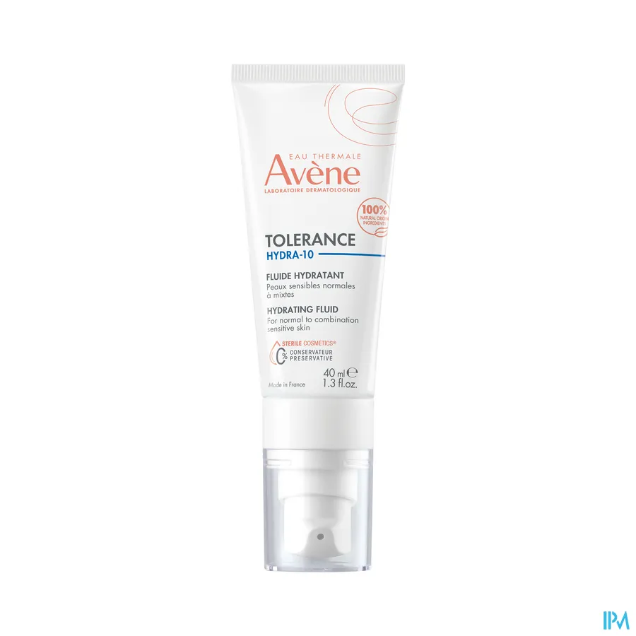 packshot van Avène Tolerance Hydra 10 Hydraterende Fluïde 40 ml