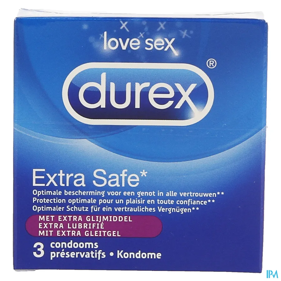 packshot van Durex Extra Safe 3 Condooms