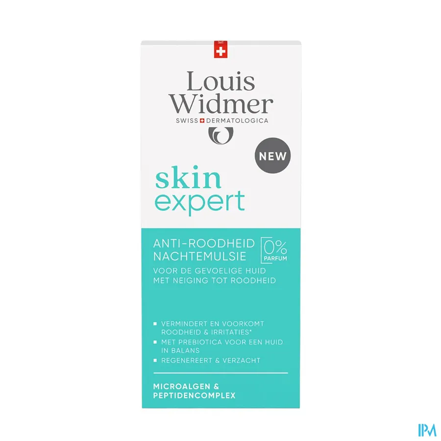 packshot van Louis Widmer Skin Expert Anti-Roodheid Nachtemulsie 50 ml