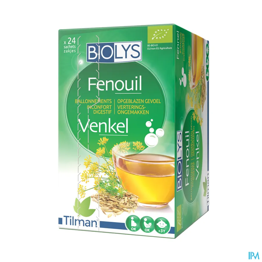 packshot van Tilman Biolys Venkel 24 zakjes