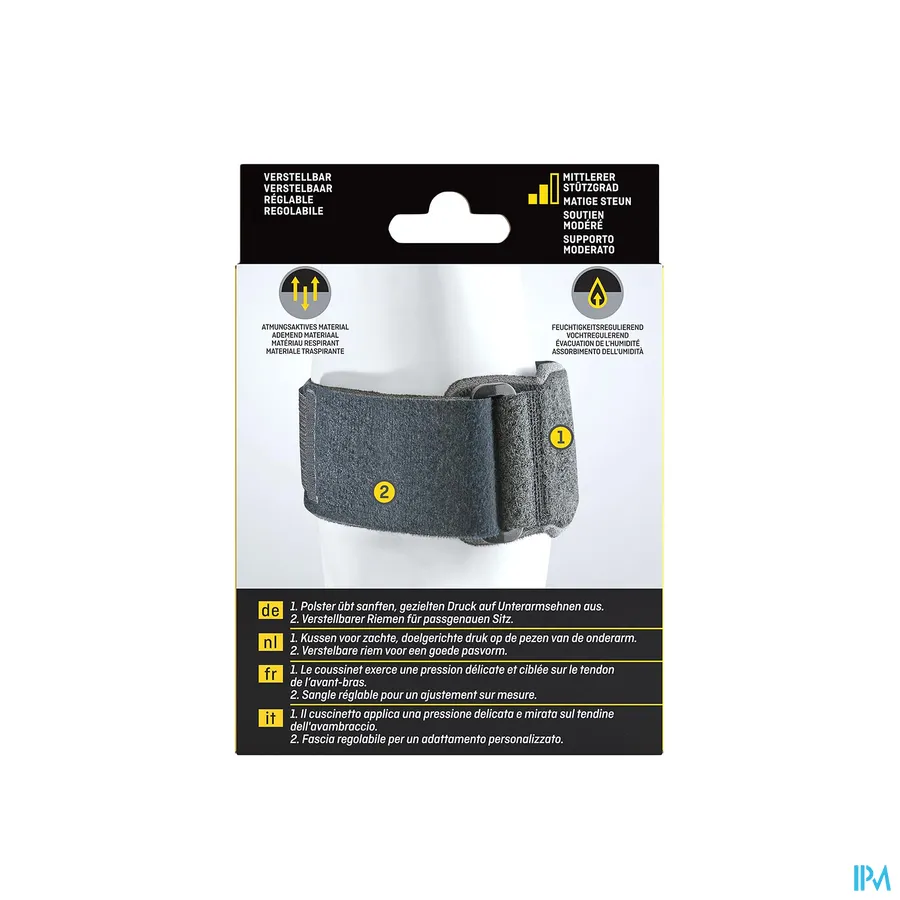 packshot van Futuro Sport Aanpasbare Tenniselleboogbandage (Stevig Stabiliserende Steun)