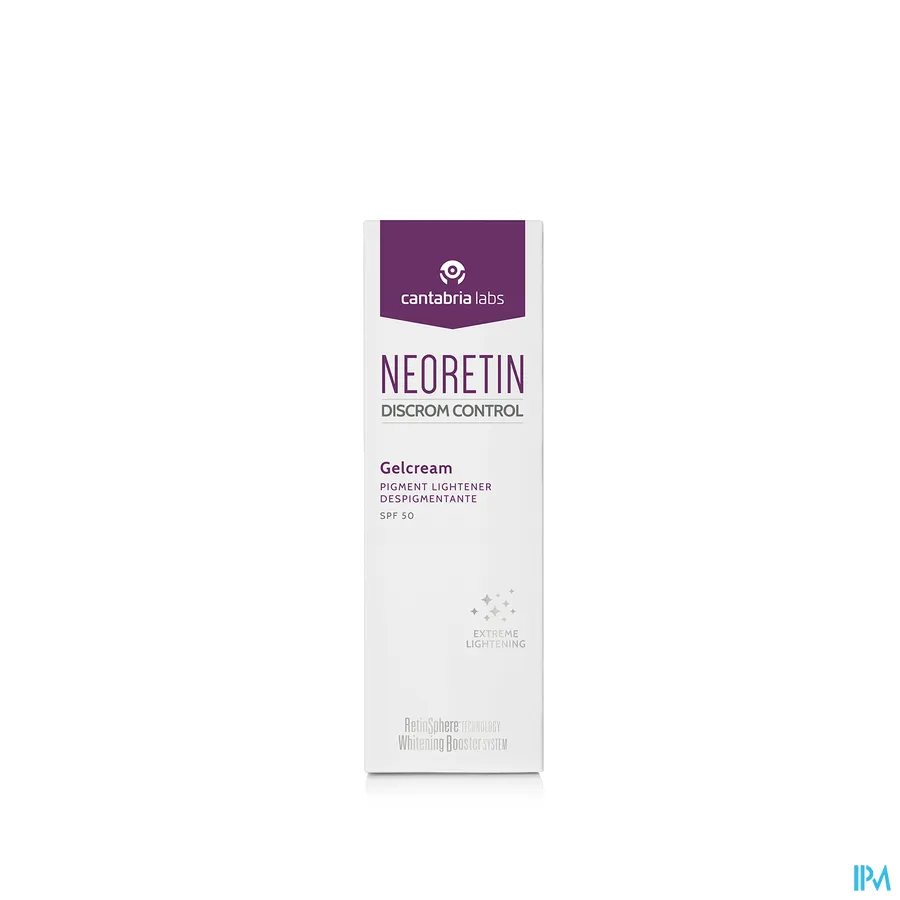 packshot van Neoretin Discrom Control Gelcrème SPF50 40 ml