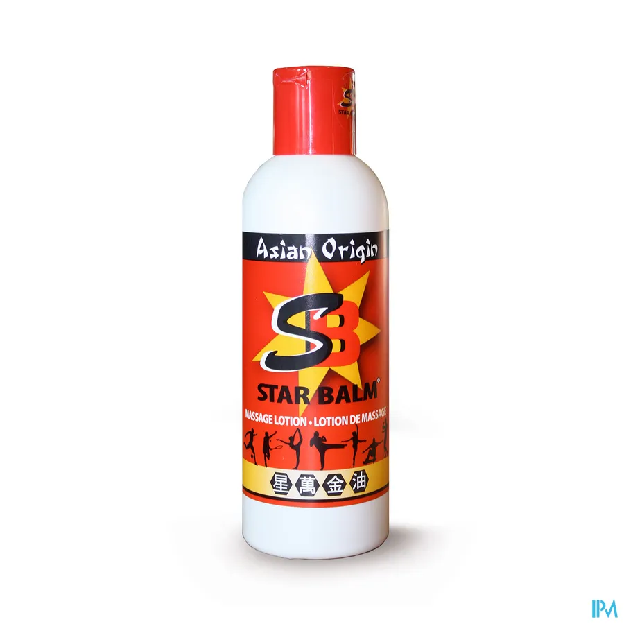 packshot van Star Balm Massage Lotion Extra Strong voor Soepele Spieren en Gewrichten 200 ml