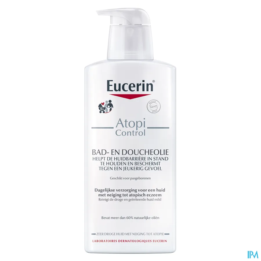 packshot van Eucerin AtopiControl Bad en Douche Olie 400 ml