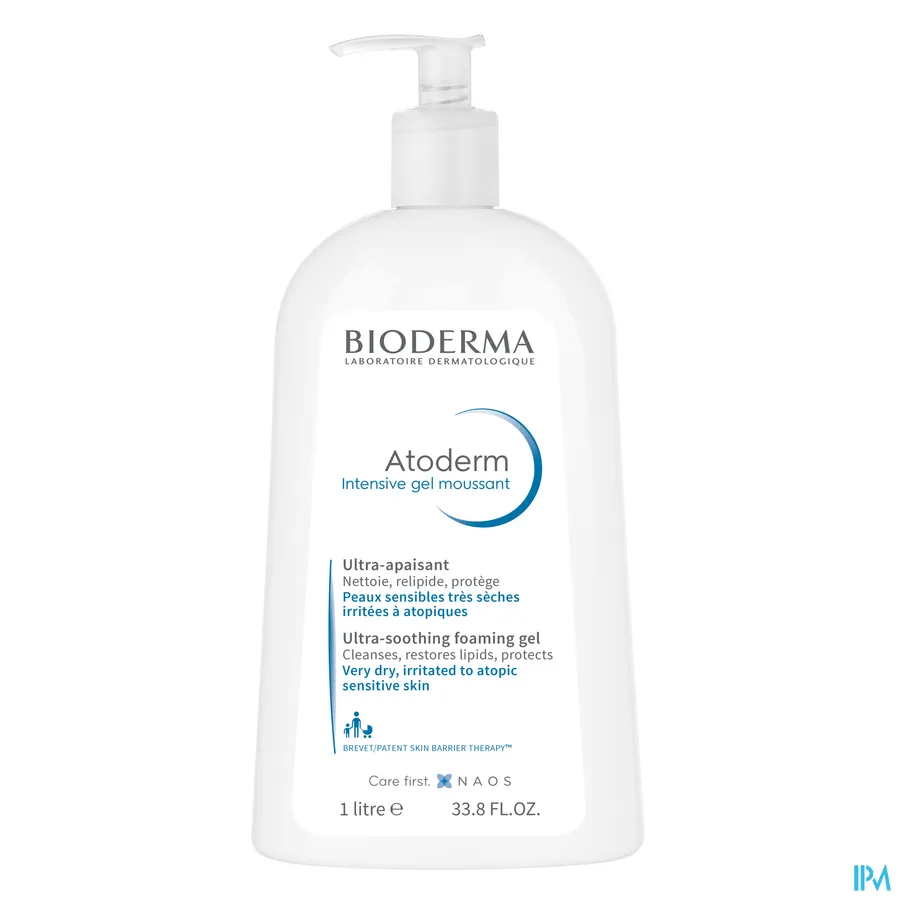 packshot van Bioderma Atoderm Intensive Schuimende Gel 1 l