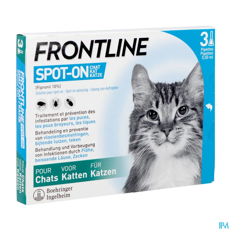 packshot van Frontline Spot-On Kat 3 x 0,50 ml