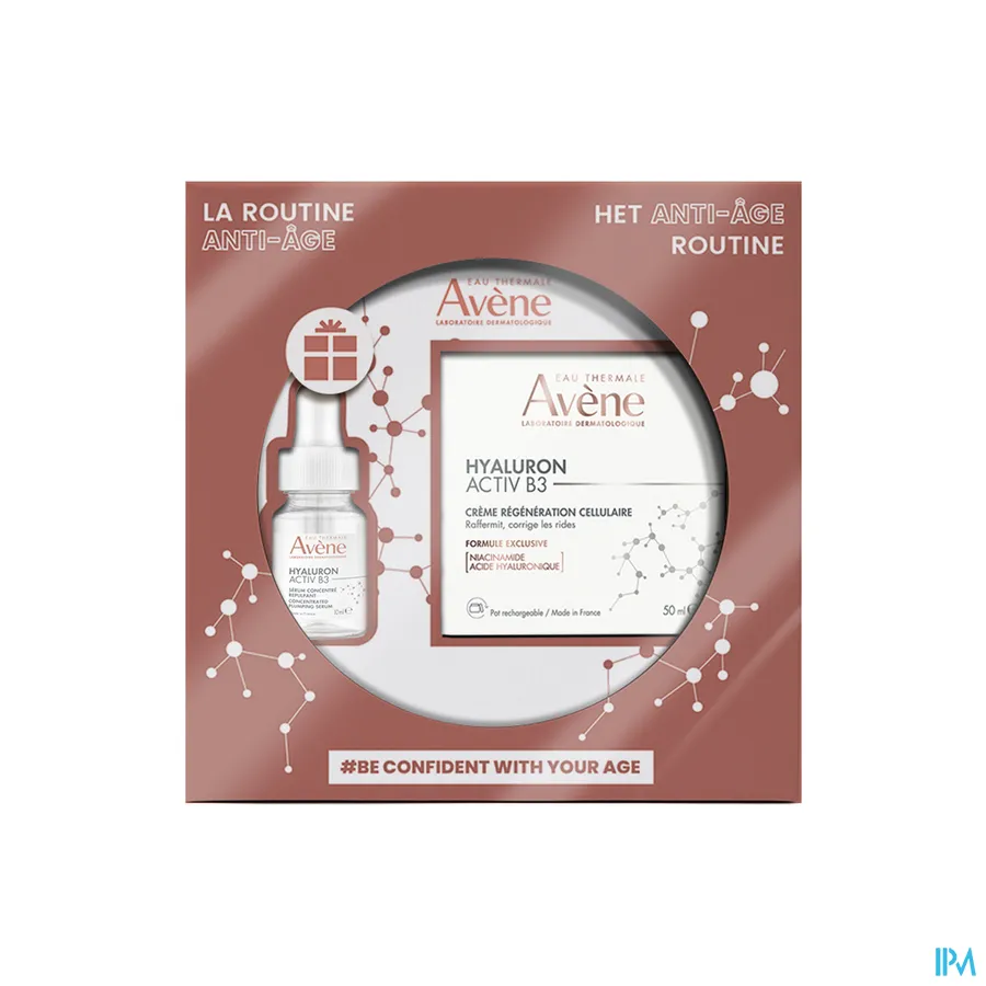 packshot van Avene Hyaluron Activ B3 Giftbox 2 Producten