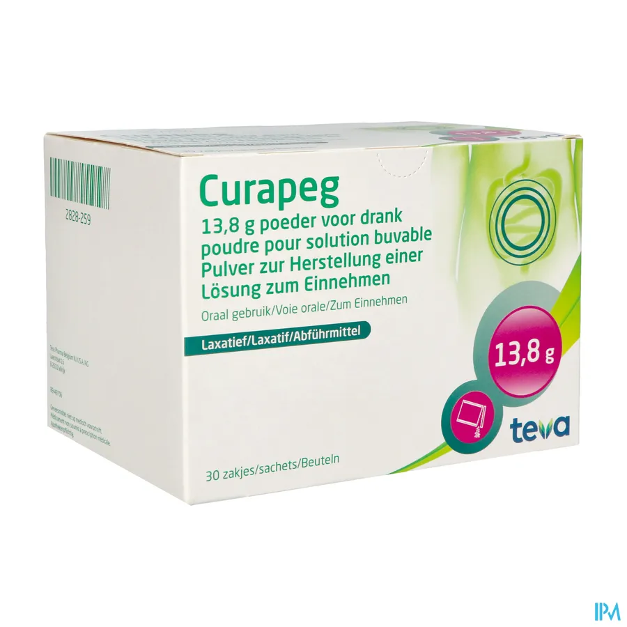 packshot van Curapeg 30 zakjes