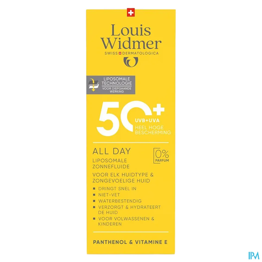 packshot van Widmer All Day 50+ Zonder Parfum 100 ml