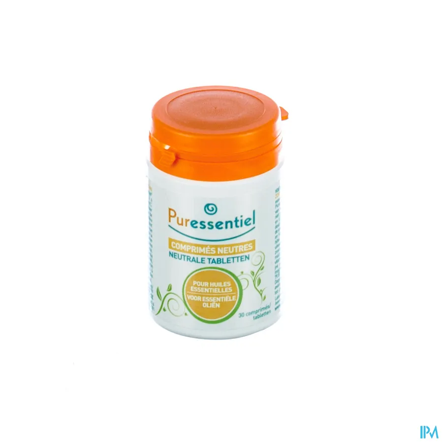 packshot van Puressentiel Neutrale Tabletten Voor Essentiële Oliën 30 Tabletten