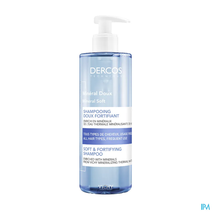 packshot van Vichy Dercos Shampoo Mineral Soft 400 ml