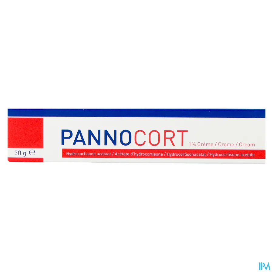 packshot van Pannocort Crème met 1% Hydrocortisone acetaat Tube 30 g
