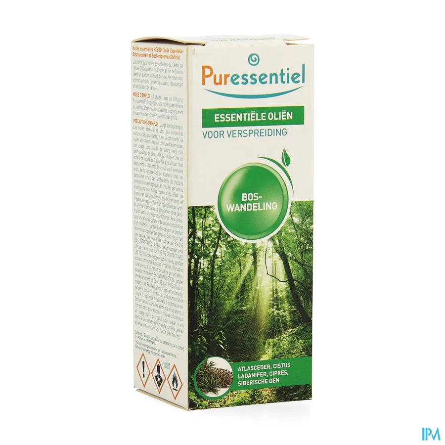 packshot van Puressentiel Zuiverend Verstuiving Boswandeling Olie 30 ml