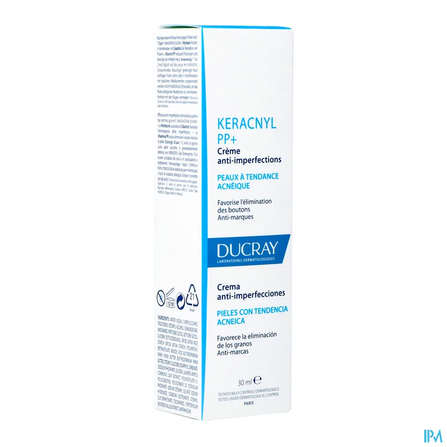 packshot van Ducray Keracnyl PP+ Crème 30 ml