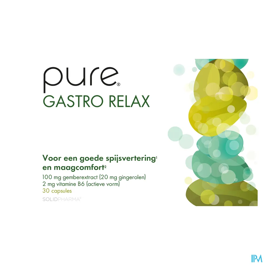 packshot van Pure Gastro Relax 30 capsules