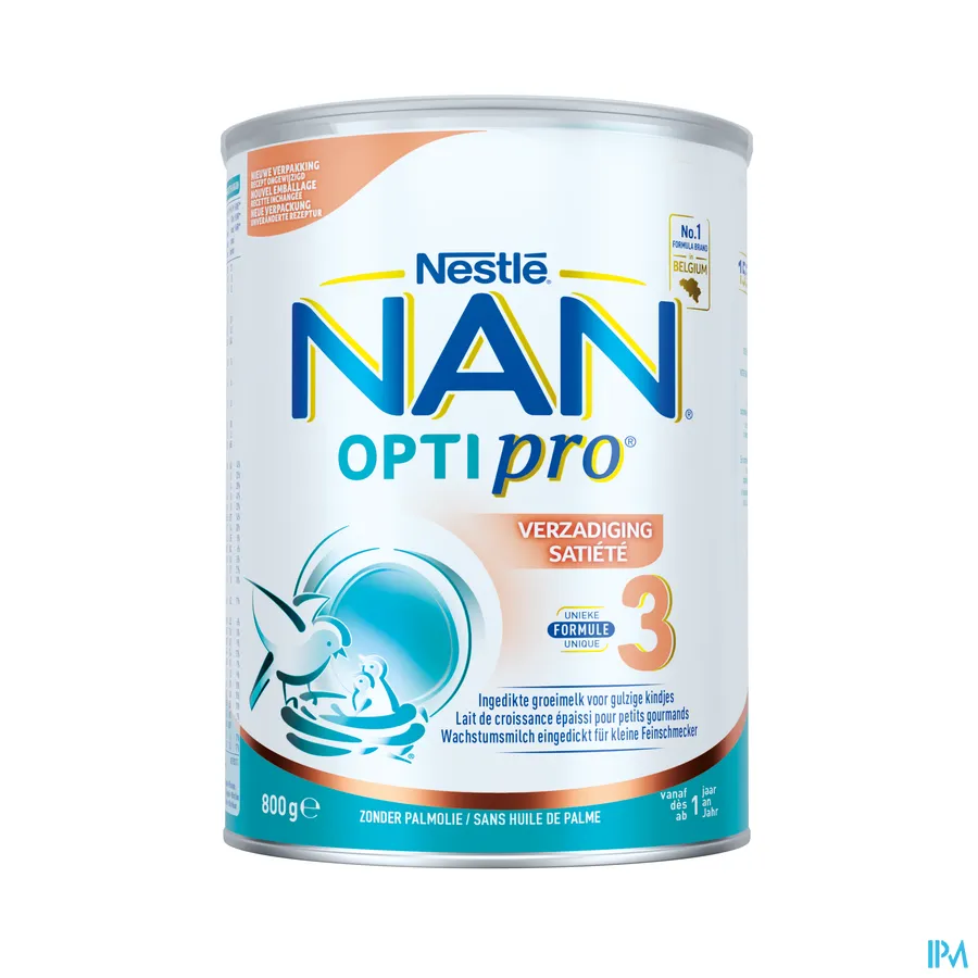 packshot van Nan Verzadiging 3 vanaf 10 maanden Pot 800 g