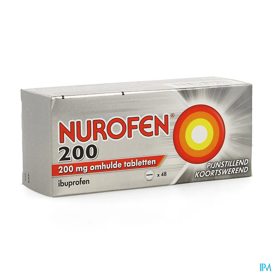 packshot van Nurofen 200 mg 48 Tabletten