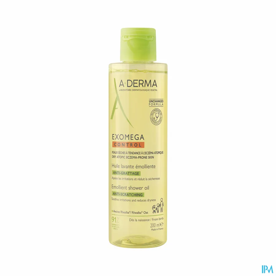 packshot van Aderma Exomega Control Emolierende Wasolie 200ml