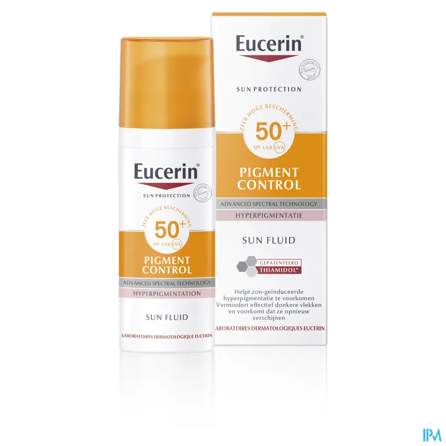 packshot van Eucerin Sun Pigment Control SPF50+ 50 ml