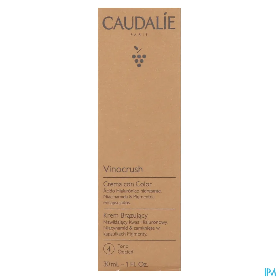 packshot van Caudalie Vinocrush Getinte Crème 30 ml Tint 4