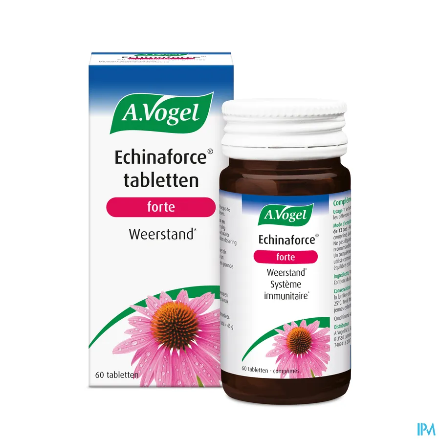 packshot van A. Vogel Echinaforce Forte voor Weerstand 60 Tabletten