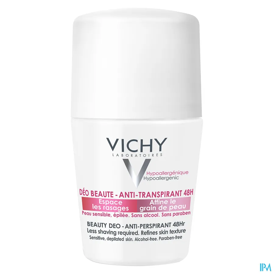 packshot van Vichy Deodorant 48u roller - Minder ontharen 50 ml