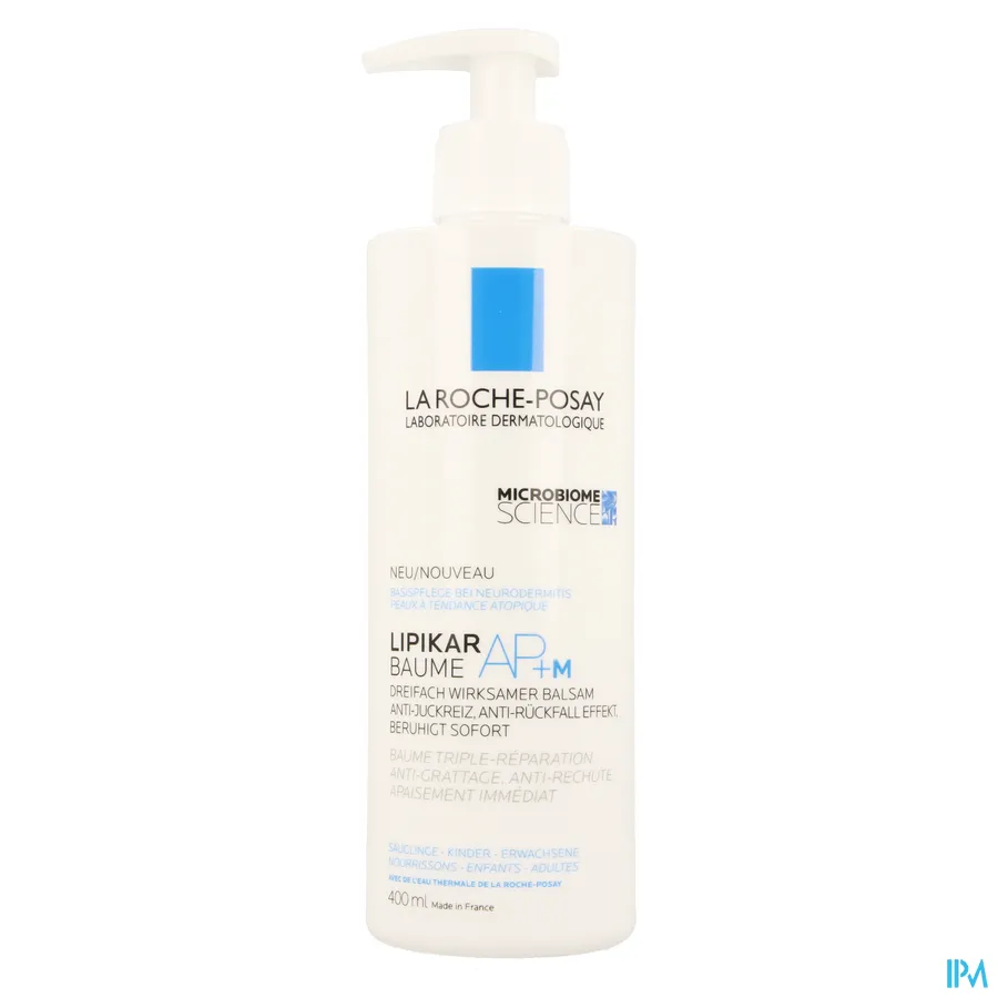 packshot van La Roche-Posay Lipikar Baume AP+M voor Extreem Droge Huid Balsem 400 ml