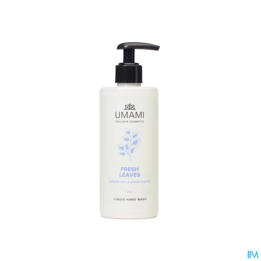 packshot van Umami Fresh Leaves Japanse Munt en Gember Handzeep 300 ml
