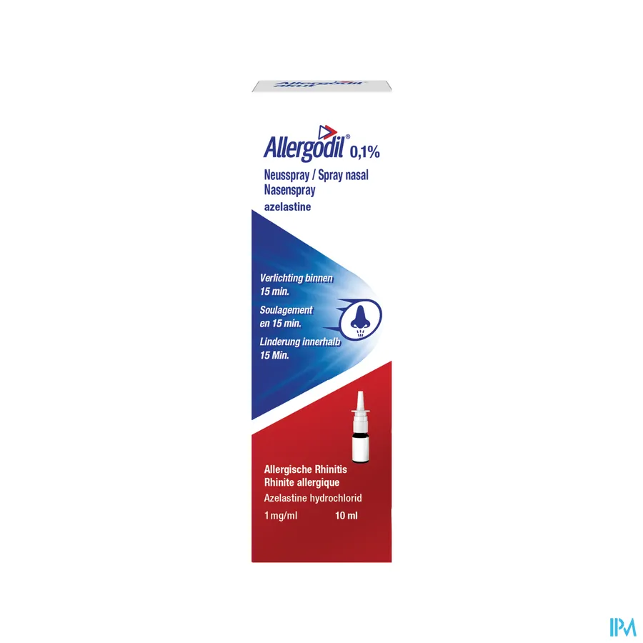 packshot van Allergodil Neusspray 10ml